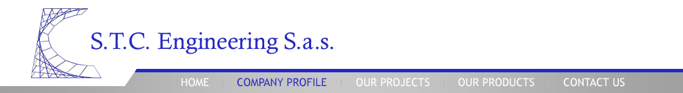 Home, Company Profile, Our Projects, Our Products, Contact Us