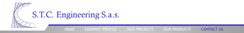 Home, Company Profile, Our Projects, Our Products, Contact Us